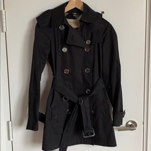 Burberry Brit Cotton Trench w Removable Hood